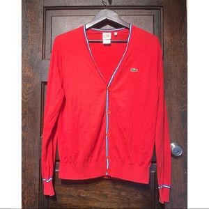 LACOSTE LIVE Men’s Cardigan Sweater Size 5